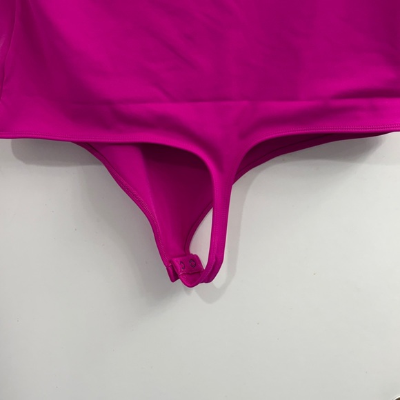 NWT Express Compression Square Neck Fuchsia Bodysuit XL - Picture 6 of 6